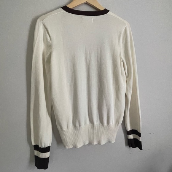 Cream & Brown Cardigan - Picture 4 of 4